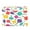 WSWES145, variant on Colorful rainbow onions pattern Foldable Kids Toy Chest with Flip-Top Lid, Collapsible Fabric Toy Storage Organizer/Bin/Box/Basket/Trunk for Toddler