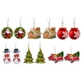 thumbnail image 1 of 6 pendientes de Navidad para mujer, estilo navideño, pendientes colgantes, regalo para niñas, 1 of 6