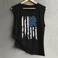 thumbnail image 4 of JFGHDG Tank Top American Flag Short Sleeve Tops American Flag Tank Tops Colorful Printed Tank Tops 4th Of July Summer Patriotic Graphic Tops Sleeveless Tank Vest Tops Black L, 4 of 4