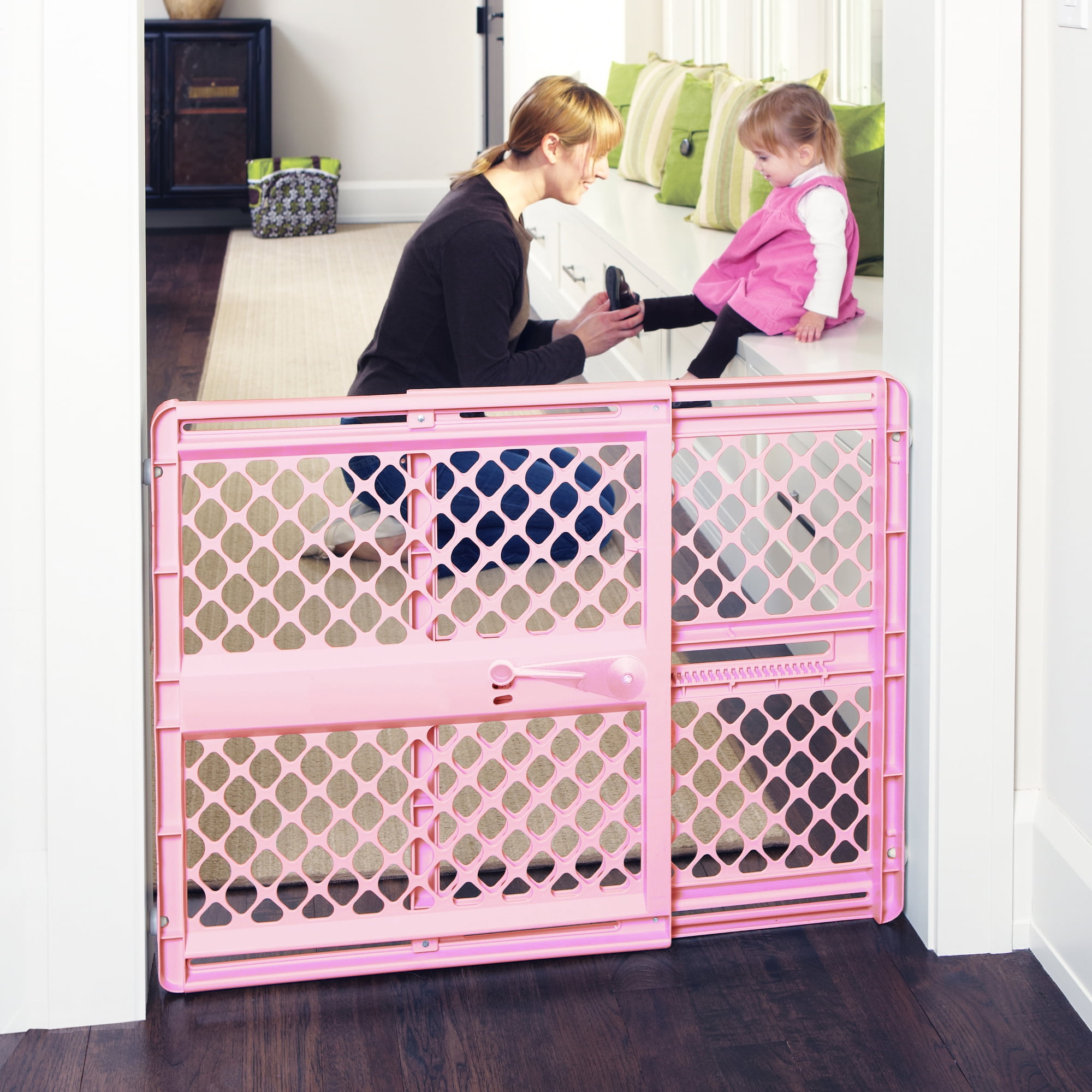 Toddleroo by North States 26"-42" Supergate Classic Baby Safety Gate, Plastic Material