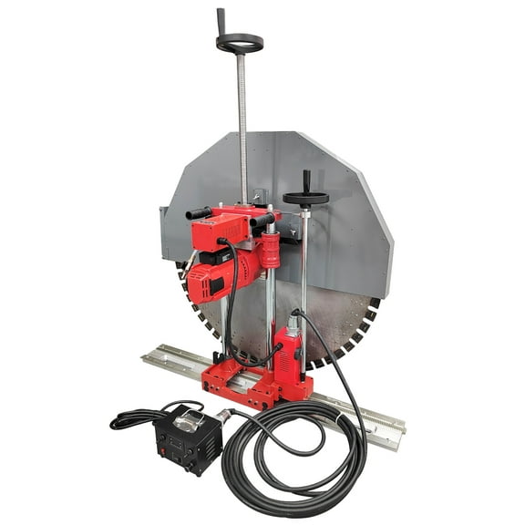 220V Full Automatic Concrete Wall Cutting Groove Machine Wall Track Saw Machine 320mm Depth