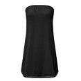 thumbnail image 3 of USSUMA Shirts for Women Dressy Casual Women's Strapless Bandeau Tank Casual Sleeveless Summer Vacation Loose Holiday Tube Top Shirt Blouse Women Tanks top, 3 of 4