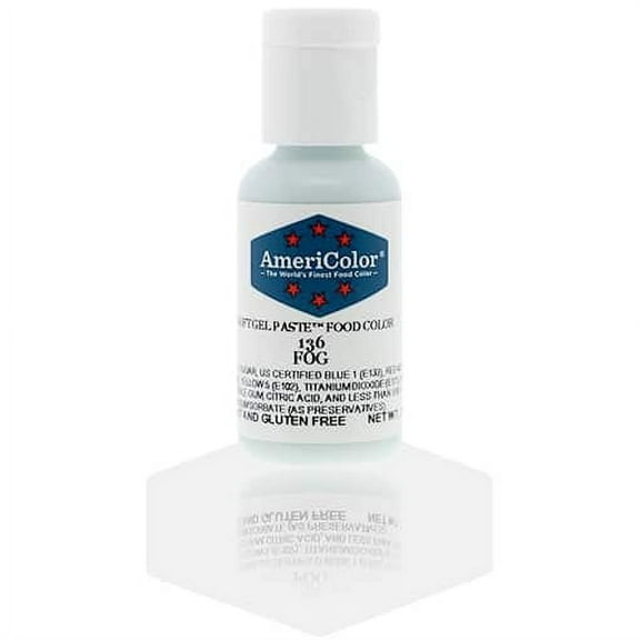 AmeriColor, Soft Gel Paste Food Color, Fog .75 oz