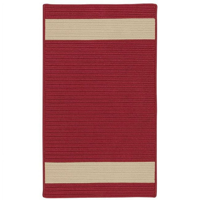 Colonial Mills Rug AR55R060X084S Aurora Rectangle Braided Area Rug Red Sand - 5 x 7 ft.