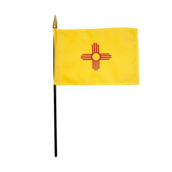 Annin Flagmakers 150031 4 x 6 in. Eb New Mexico Mounted, Pack Of 12