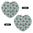 thumbnail image 2 of Goofa Snowflake Hot Cocoa Pattern Pocket Mirror, Portable Makeup Mirror,Travel Makeup Mirror,Dual-Sided Compact Mirror,Gift Makeup Mirror-Heart Shape, 2 of 9