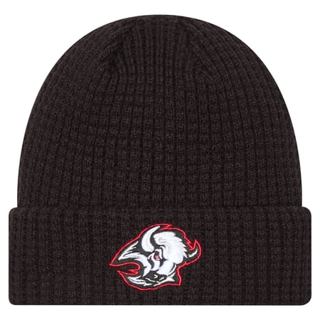 Men s New Era Black Buffalo Sabres Waffle Cuffed Knit Hat