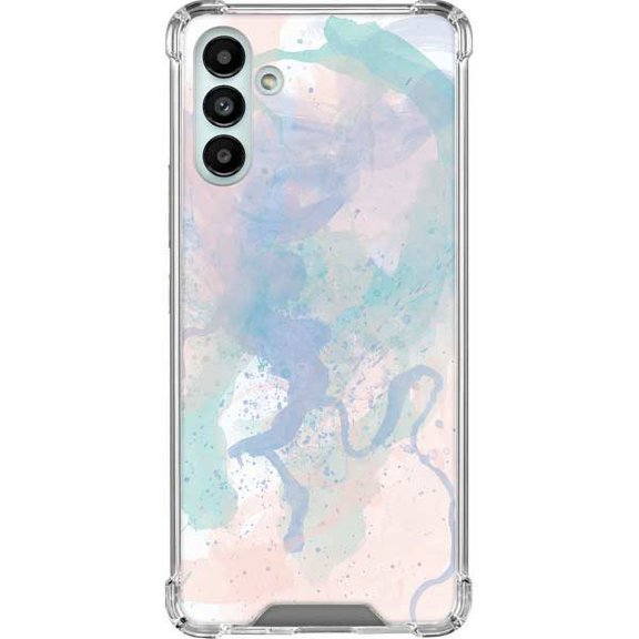 Skinit Abstract Art Rose Quartz & Serenity Splatter Galaxy A13 5G Clear Case