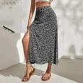 thumbnail image 2 of New Floral Midi Skirt for Skirts for Women Long Length Women By Women's Printed Mesh Skirt Maxi Skirt Bohemian Style Skirt Hangers for Women Long Flowy Skirt Hoop Skirt Petticoat Crib Skirt Ruched S, 2 of 9