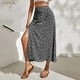 thumbnail image 2 of Gibobby faldas largas para mujer Falda maxi estampada estilo bohemio Falda larga fluida para mujer(Negro, M), 2 of 5