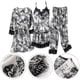 thumbnail image 3 of Women Pajamas 4 Pieces Sets Satin Silknightwear Pyjama Strap Lace Pajama, 3 of 6
