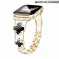 thumbnail image 2 of Black Shell Clover Slim Metal Bracelet for iWatch(Band Only) - Business & Dressy Strap, Compatible with Series 11-1/SE/SE2/SE3 (38-46mm) | For Women (Watch Not Included), 2 of 15