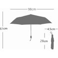 thumbnail image 2 of ZOUSSIQI Travel Umbrella, Mini Folding Compact Umbrella Portable Umbrella Tri Fold 8 Ribs Rain Sun Dual Use Windproof Foldable Plaid Pattern Umbrella for Outdoor Travel CA919-33846, 2 of 9