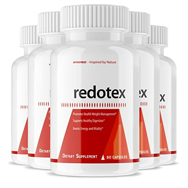 Nutrixpress (5 Pack) Redotex Capsules New Redotex Pills Original