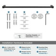 thumbnail image 5 of Amerock Monument Matte Black 24 inch (610mm) Towel Bar, 5 of 8