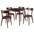 thumbnail image 1 of Ensemble Pauline 5 pièces de table avec chaises, fini Noyer, 1 of 9