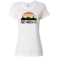 thumbnail image 3 of Inktastic Fort Worth Texas Skyline Retro Women's T-Shirt, 3 of 5