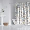 thumbnail image 2 of Pioneer Flower Floral Print Pattern Shower Curtain 72"x72" ,Bathroom Decorative Shower Curtains Set with 12 Hooks,Modern Waterproof Washable Shower Curtain, 2 of 6