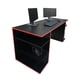 thumbnail image 2 of Escritorio Gamer DECOMOBIL Escrigamer Melamina Mdp 140cm X 75cm X 60cm Negro Mate/Rojo GAMER, 2 of 5