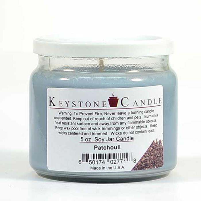 40hr TOBACCO & PATCHOULI Triple Scented PURE ORGANIC SOY WAX Glass Jar CANDLE