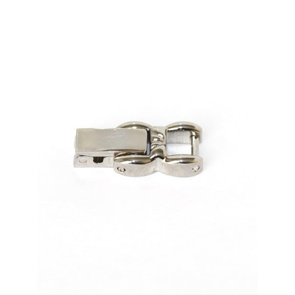 SILVER COLOR FOLD OVER CLASP WOMENS WATCH BRACELET EXTENDER LINK