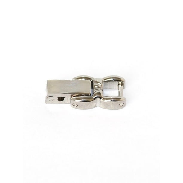 SILVER COLOR FOLD OVER CLASP WOMENS WATCH BRACELET EXTENDER LINK