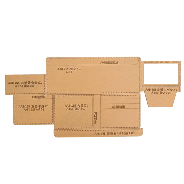 Household Wallet Template, Acrylic Template, Craft Quilting For Passport Holder Wallet Envelope Bag