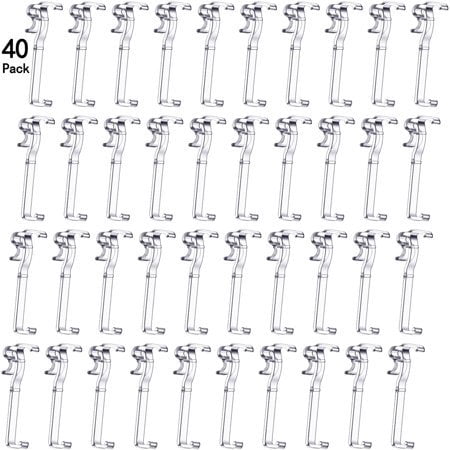 

2.5 Inch Valance Clips Window Blind Clips Clear Plastic Valance Retainer Clips Hidden Valance Clips for Horizontal Blind Valance (12 Pieces)