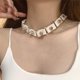 thumbnail image 2 of Gargantilla Punk de PU para mujer, accesorios de disfraz de moda ajustables góticos, gargantilla con Blanco Yuyangstore Gargantilla punk, 2 of 8