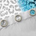 thumbnail image 4 of jejeloiu Wild Cheetah Pattern Blackout Curtains Set of 2 (38x54 Each),Blue Glitter Print Curtains and Drapes,Jungle Animal Living Room Curtains For Boys Girls,Super Cozy Room Decor, 4 of 6