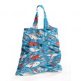 thumbnail image 2 of Narwhal Reusable Market Bag, Underwater Life Themed Whale and Bird Feather Illustration Colorful Design, Printed Foldable Bag for Shopping and Grocery Large Capacity, Multicolor, by Ambesonne, 2 of 4