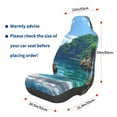 thumbnail image 3 of Rateoe Tropical Paradise Window View Print Car Seat Cover,Elastic Car Seat Protector,Washable Durable Automotive Seat Cover Car Interior Accessories, 3 of 5