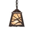 thumbnail image 7 of Meyda 237100 6 in. Square Spruce Pine Mini Ceiling Pendant Fixtures, 7 of 7
