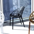 thumbnail image 3 of Compamia Crystal Polycarbonate Patio Dining Chair in Black, 3 of 10