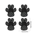 thumbnail image 3 of huayou Non Slip Dog Paw Protector Pads, Breathable Anti Wear Foot Stickers, 4 Pack, Decoration, for Pet Outdoor Use, 3.39x3.07 inch, Black, 3 of 7