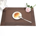 thumbnail image 1 of Visland Woven Vinyl Placemat Heat-Resistant PVC Placemat Non-Slip Washable Table Mat Protects Table from Burns Stains Dining Mats for Home Restaurant Bar, 1 of 8