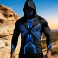thumbnail image 4 of Yertdoel Sun Shirts for Men Printed Quick Dry Long Sleeve Lightweight Summer Sun Protection Fishing Shirts with Face Mask UPF 50+ Cozy Cover Up Athletic Hoodies, 4 of 5