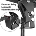 thumbnail image 3 of Kayak Hoist Pulley System for Garage, Durable Nylon Rope Ceiling Lift for 10-18 FT, Overhead Storage Rack for Canoe, Holds 150 LBS, Black, 3 of 9
