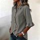 thumbnail image 5 of Neewe Button Down Shirts for Womens 3/4 Sleeve Blouses Collared Casual Summer Tops Daily Outfits, 5 of 6