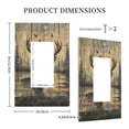 thumbnail image 3 of Deer Vintage Camo Art Black Single Gang Wall Plate 1 Gang Decorative Electrical Outlet Light Switch Cover Switchplate, 3 of 5