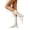 A-Beige41, variant on Yuanlong Women's Socks Mid-Calf Hollow Out Mesh Ruffle Socks Solid Color Leisure Activities Hosiery