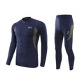 thumbnail image 1 of Conjunto de ropa interior térmica para hombre, capa base larga deportiva con forro polar de invierno de secado rápido, 1 of 5