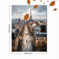 thumbnail image 3 of Paris Cityscape Oil Painting Canvas Print Home Hotel Hallway Wall Art, 3 of 8