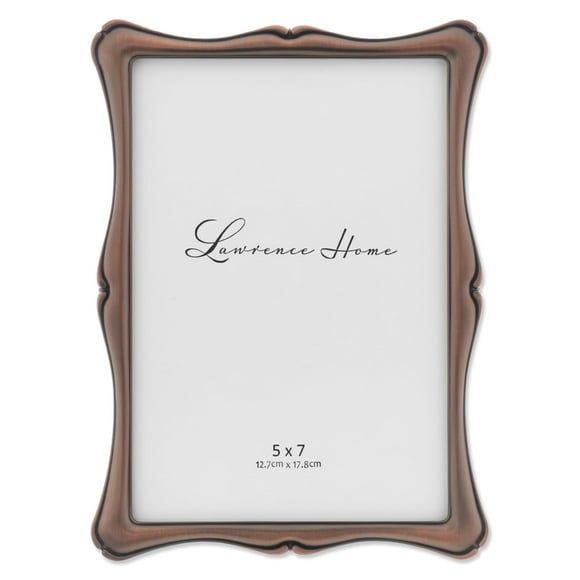Marco de fotos Lawrence Frames Romance, bronce frotado con aceite, 5 x 7 pulgadas