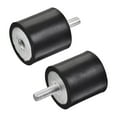 thumbnail image 6 of Uxcell M8 D40mmxH40mm Male/Female Rubber Mounts Zinc Plating 2Pack, 6 of 6