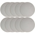 thumbnail image 1 of Furnish My Place Abstract Contemporary Striped Pattern Modern Plush Two Tone High Low Pattern Rug Carpet, Pet-Friendly Carpet, Made in USA - Iconic Beige, 2' Round - Set of 10, 1 of 5