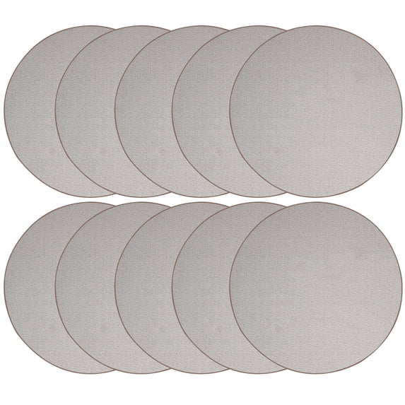 Furnish My Place Abstract Contemporary Striped Pattern Modern Plush Two Tone High Low Pattern Rug Carpet, Pet-Friendly Carpet, Made in USA - Iconic Beige, 2' Round - Set of 10