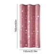 thumbnail image 3 of Gumesh Star Print Blackout Curtains, Dreamy Galaxy Window Panel for Bedroom Living Room - 52x63in,Pink, 3 of 7