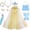 Gold Blue, variant on Aximioll Little Girls Fairy Tale Princess Dress, Halloween Party Elegant Princess Dress up Clothes with Accessories, Toddler Princess Cosplay Outfits for Girls Age 2 - 12 Years, Purple/S