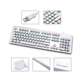 thumbnail image 4 of USB LED Backlit Retro Typewriter Mechanical Keyboard -Blue Switch - Round Keycaps -104 Keys Gaming Keyboard Mechanical Gaming Keyboard for PC/Mac/Gamer, 4 of 7